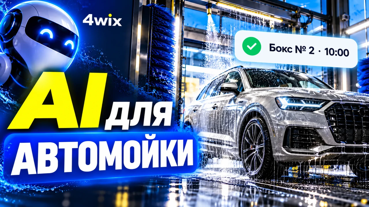 AI-менеджер для автомойки: презентация 4wix