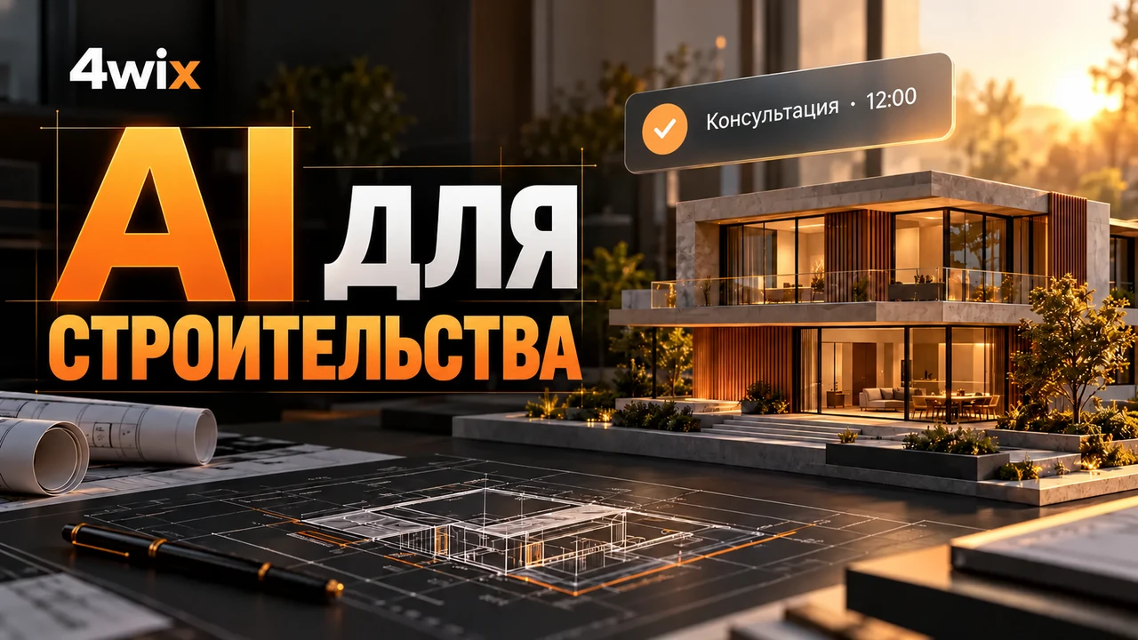 AI-менеджер для строительной компании: презентация 4wix